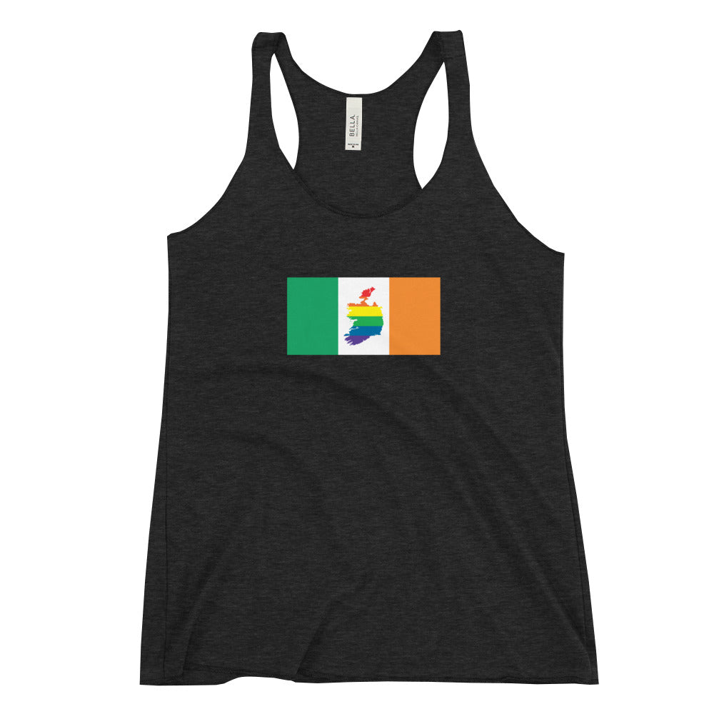 Ireland LGBT Pride Flag Women's Racerback Tank