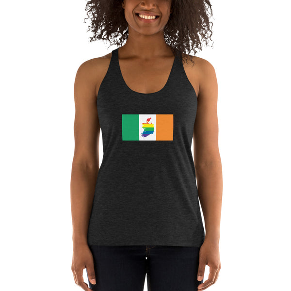 Ireland LGBT Pride Flag Women's Racerback Tank