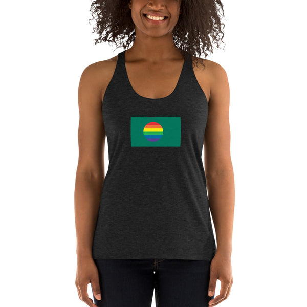 Bangladesh LGBT Pride Flag Women's Racerback Tank