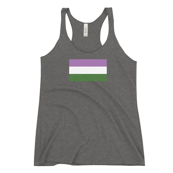 Genderqueer Flag Women's Racerback Tank