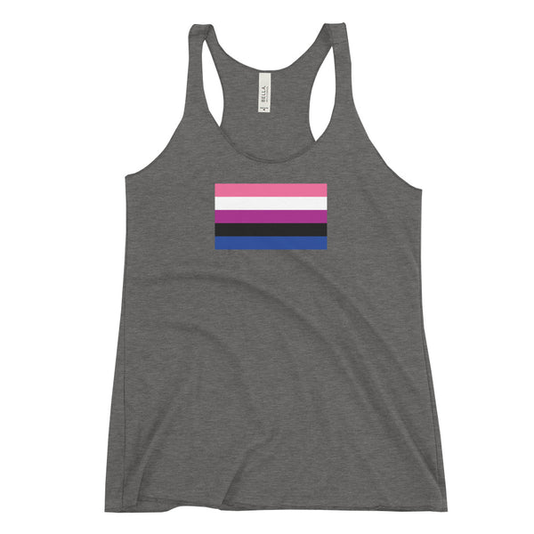 Genderfluid Flag Women's Racerback Tank