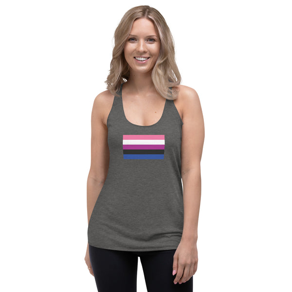 Genderfluid Flag Women's Racerback Tank