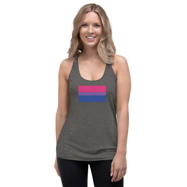 Bisexual Pride Flag Women's Racerback Tank