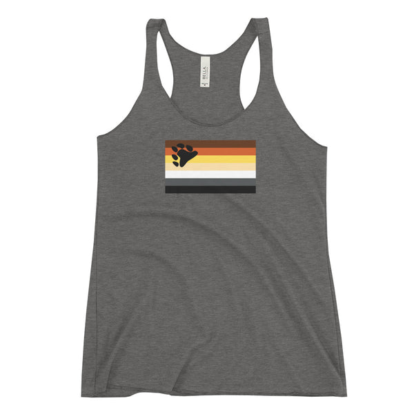 Bear Pride Flag Women's Racerback Tank