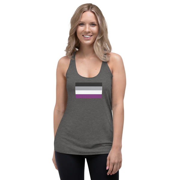 Asexual Pride Flag Women's Racerback Tank