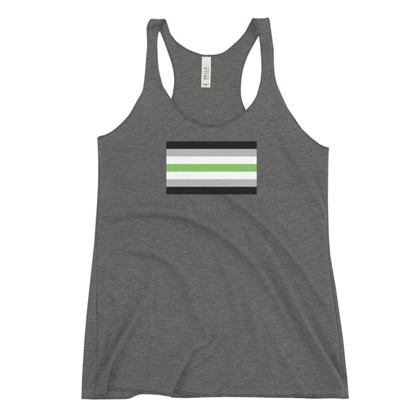 Agender Pride Flag Women's Racerback Tank