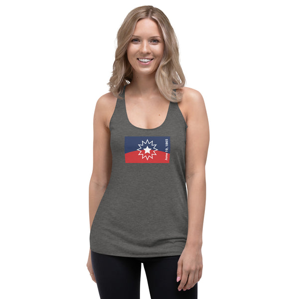 Juneteenth Flag Women's Racerback Tank