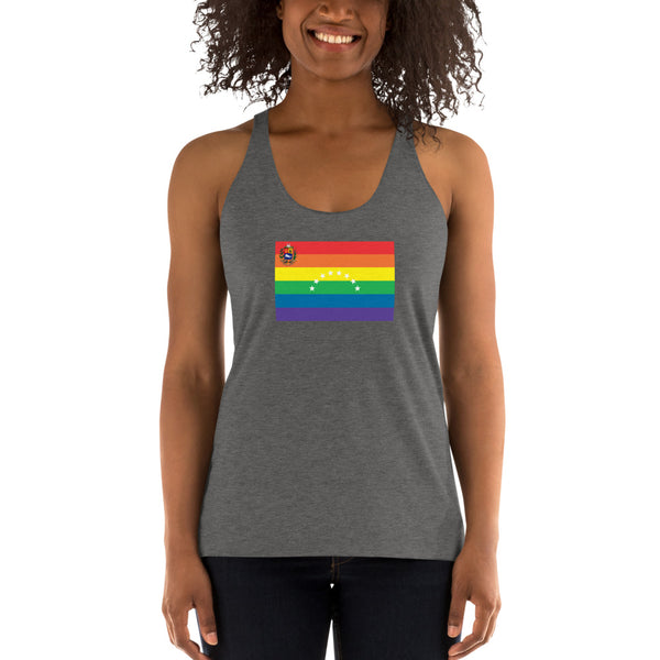 Venezuela LGBT Pride Flag Women's Racerback Tank