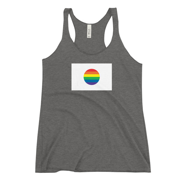 Japan LGBT Pride Flag Women's Racerback Tank