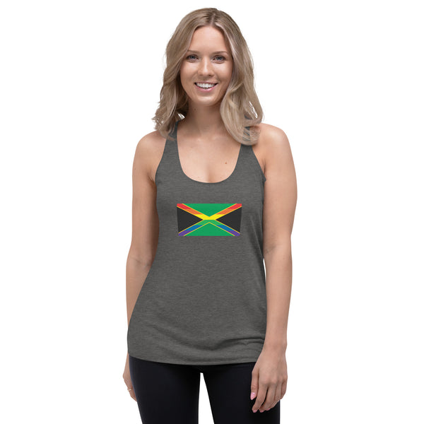 Jamaica LGBT Pride Flag Women's Racerback Tank