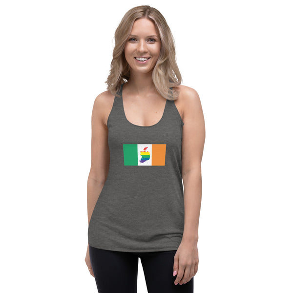 Ireland LGBT Pride Flag Women's Racerback Tank
