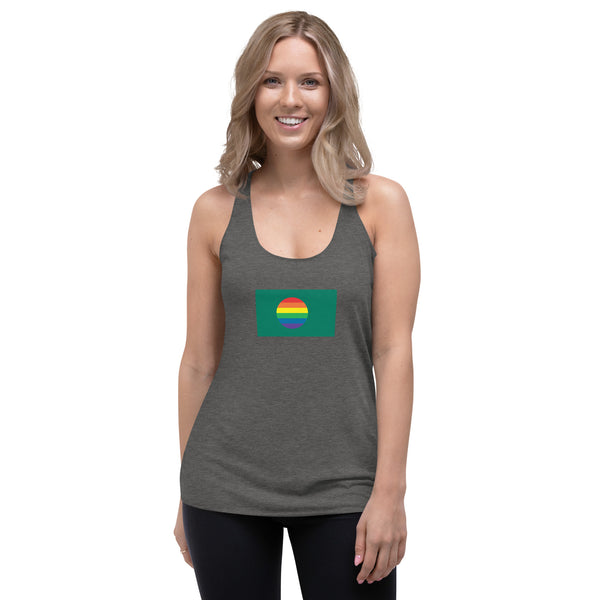 Bangladesh LGBT Pride Flag Women's Racerback Tank