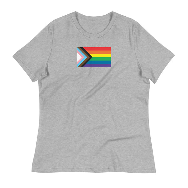 Progress Pride Flag Women's Relaxed T-Shirt