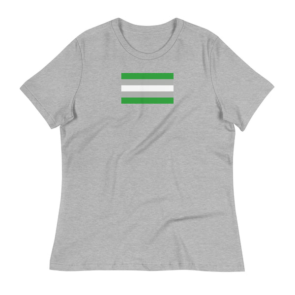 Gray Romantic Women's Relaxed T-Shirt