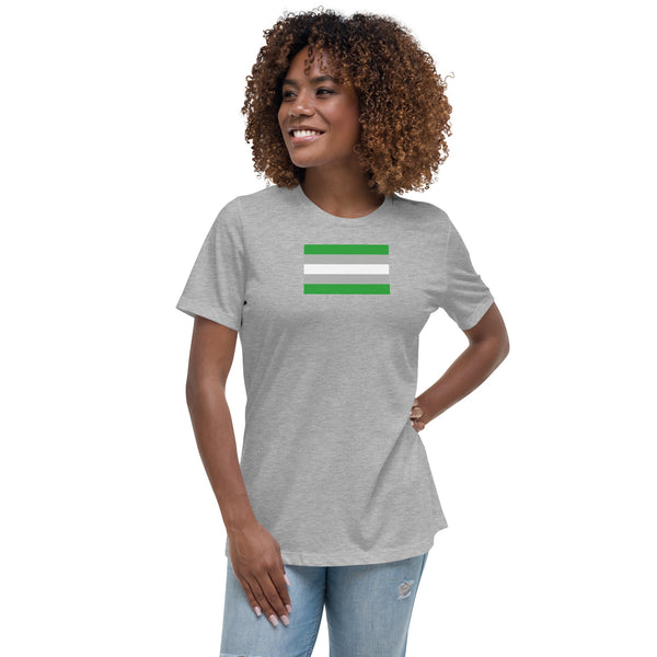 Gray Romantic Women's Relaxed T-Shirt