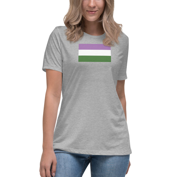 Genderqueer Flag Women's Relaxed T-Shirt
