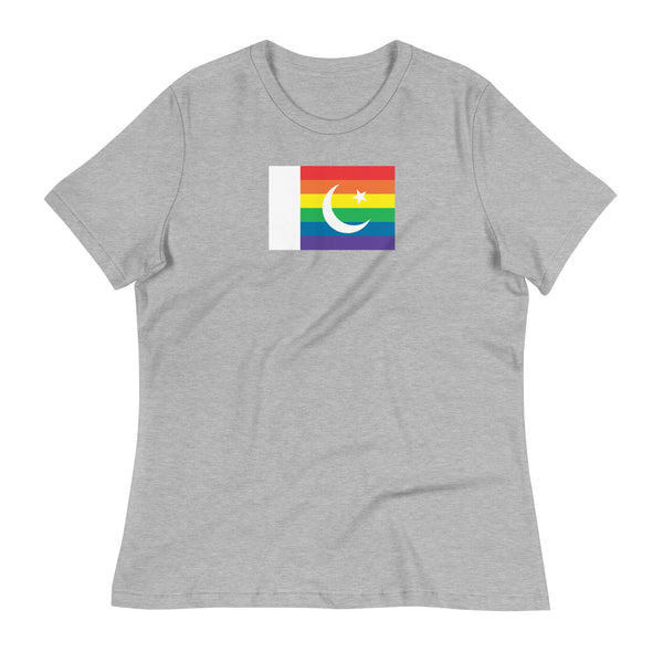Pakistan LGBT Pride Flag Women's Relaxed T-Shirt