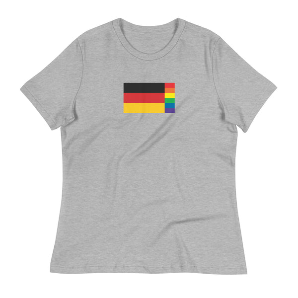 Germany LGBT Pride Flag Women's Relaxed T-Shirt