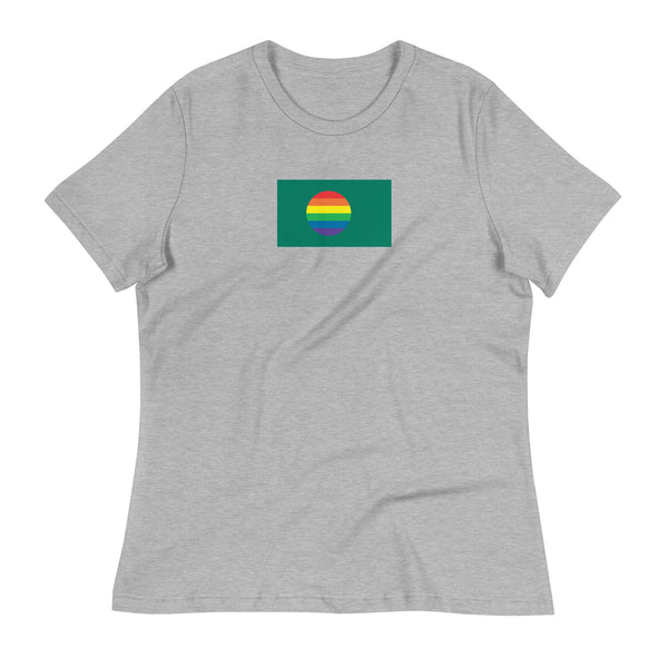 Bangladesh LGBT Pride Flag Women's Relaxed T-Shirt