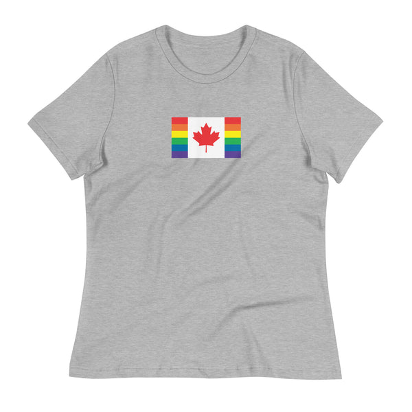 Canada LGBT Pride Flag Women's Relaxed T-Shirt
