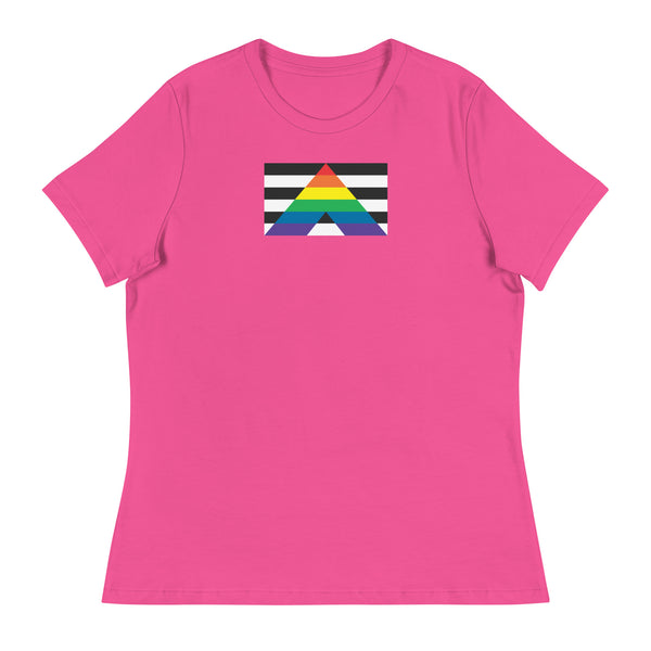 Straight Ally Flag Women's Relaxed fit T-Shirt