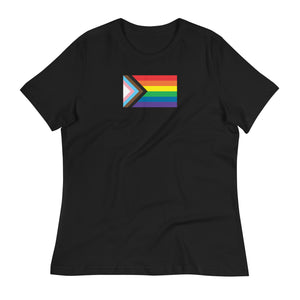 Progress Pride Flag Women's Relaxed T-Shirt