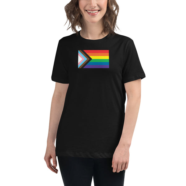 Progress Pride Flag Women's Relaxed T-Shirt