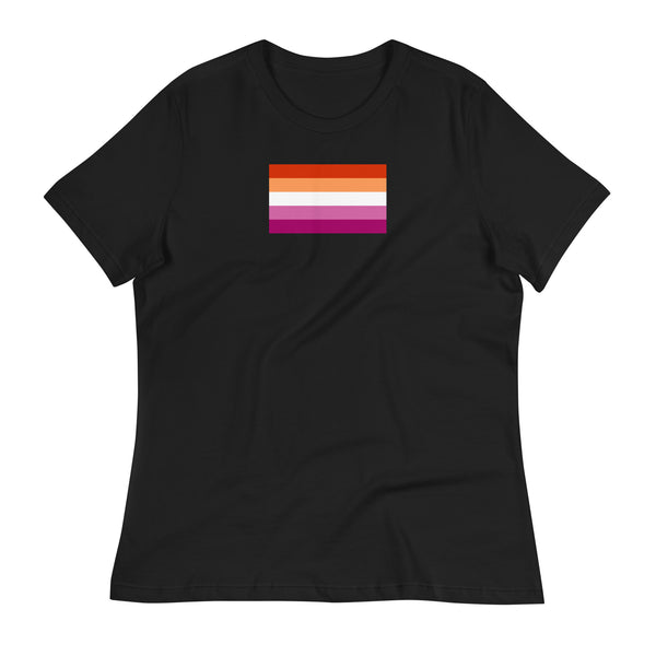 Sunset Lesbian Pride Flag (2019) Women's Relaxed Fit T-Shirt