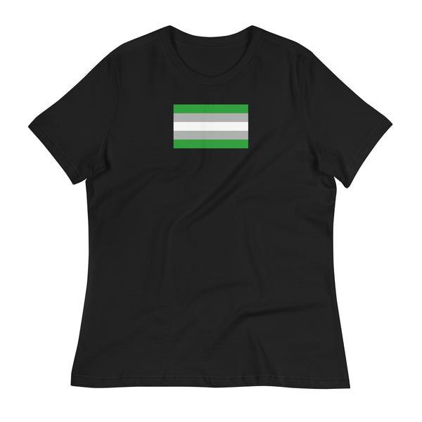 Gray Romantic Women's Relaxed T-Shirt