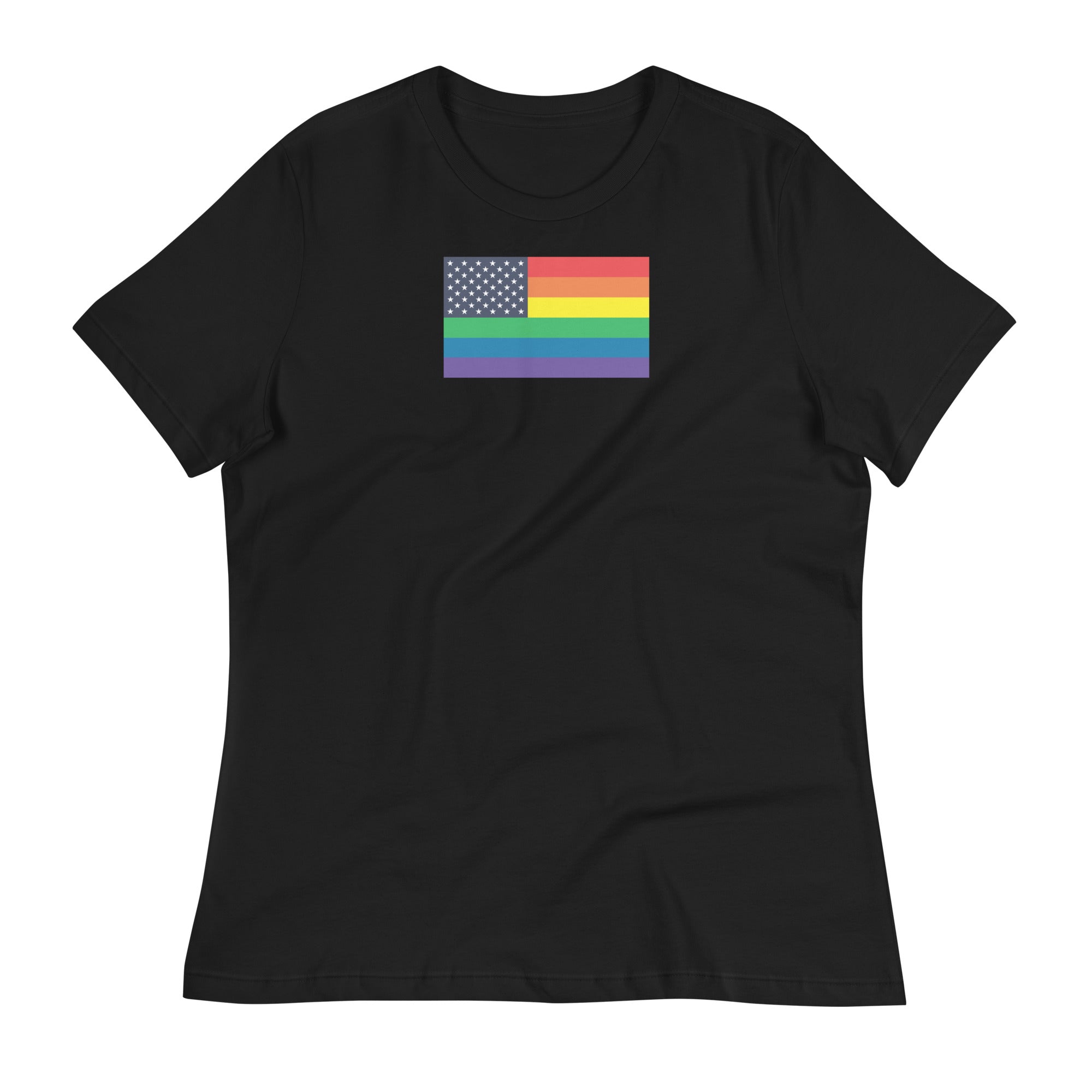 United States LGBT Pride Flag Women's Relaxed T-Shirt