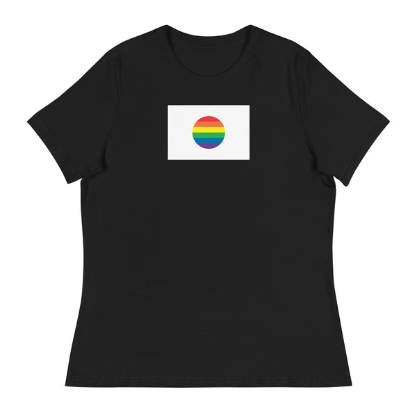 Japan LGBT Pride Flag Women's Relaxed T-Shirt