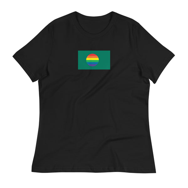 Bangladesh LGBT Pride Flag Women's Relaxed T-Shirt
