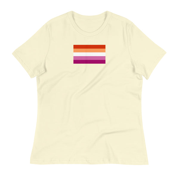 Sunset Lesbian Pride Flag (2019) Women's Relaxed Fit T-Shirt
