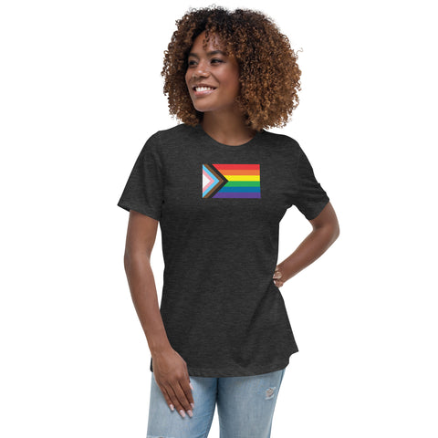 Progress Pride Flag Women's Relaxed T-Shirt