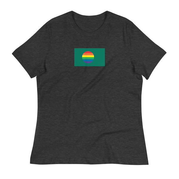 Bangladesh LGBT Pride Flag Women's Relaxed T-Shirt