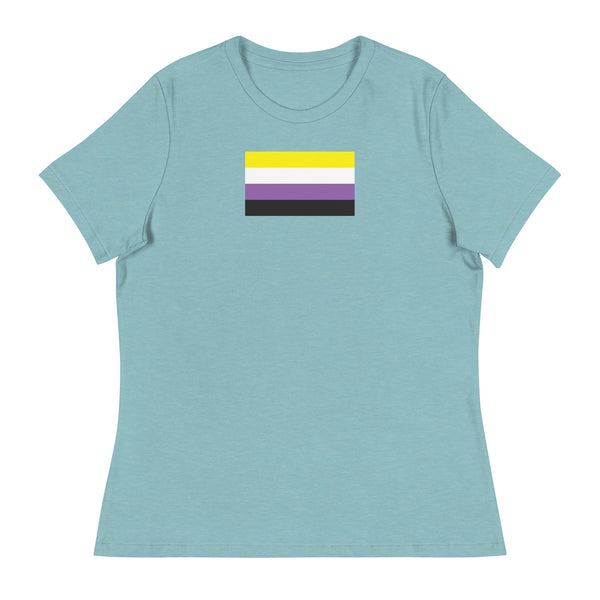 Non Binary Flag Women's Relaxed T-Shirt