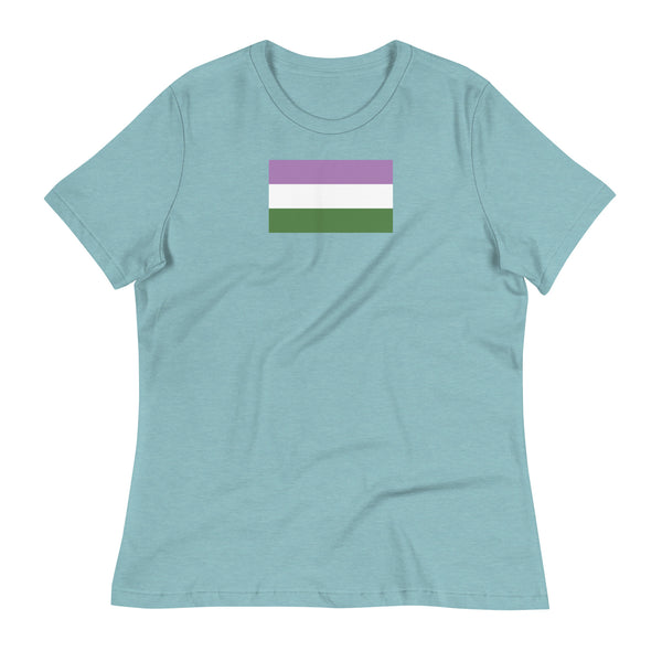 Genderqueer Flag Women's Relaxed T-Shirt