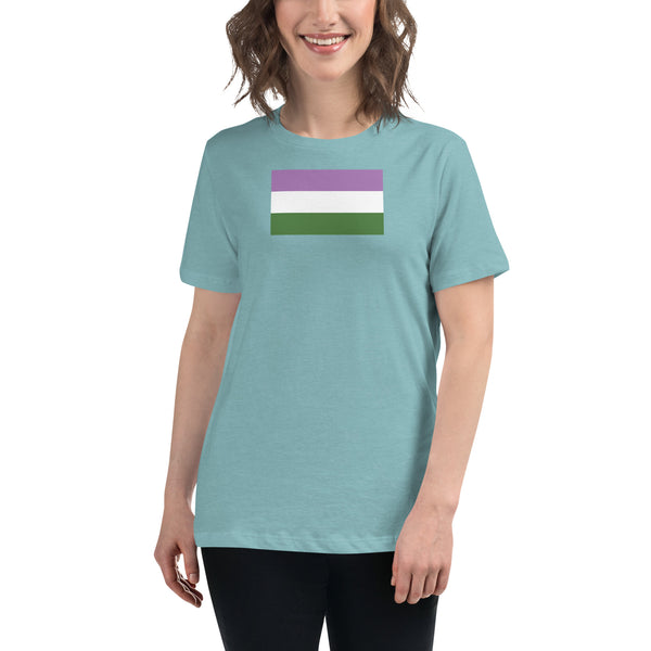 Genderqueer Flag Women's Relaxed T-Shirt