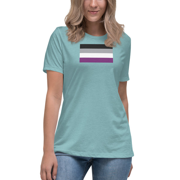 Asexual Pride Flag, Women's Relaxed Fit T-Shirt