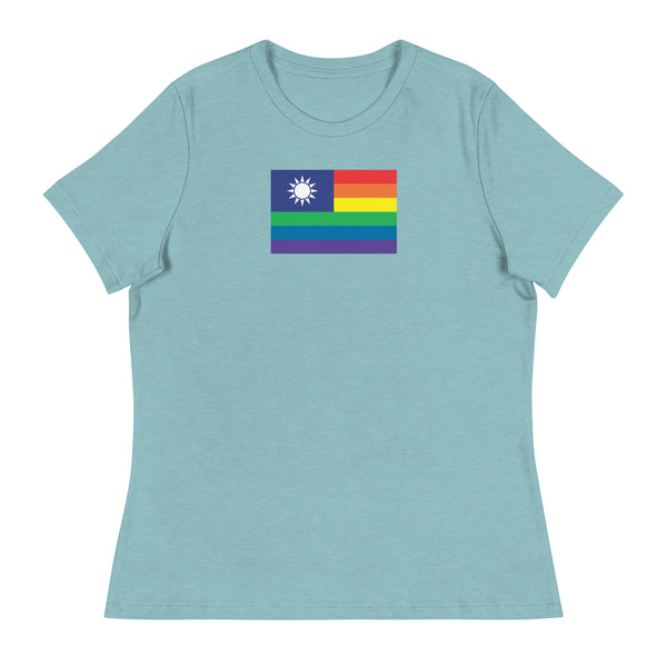 Taiwan LGBT Pride Flag Women's Relaxed T-Shirt