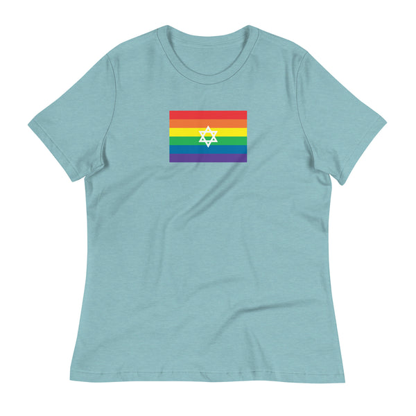Israel LGBT Pride Flag Women's Relaxed T-Shirt