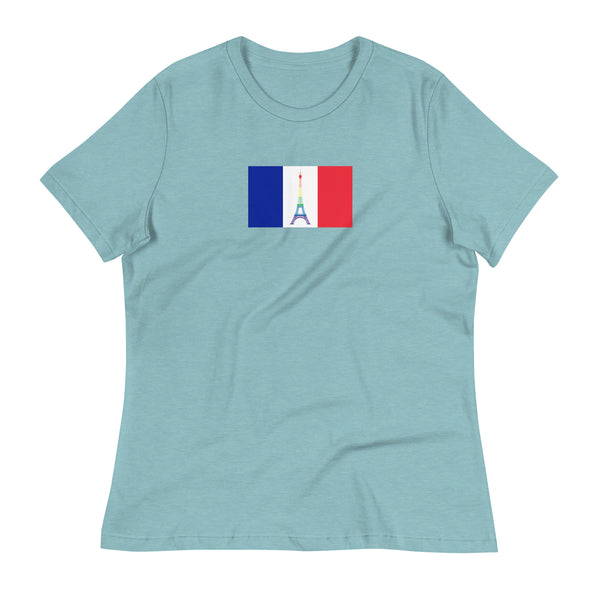 France LGBT Pride Flag Women's Relaxed T-Shirt