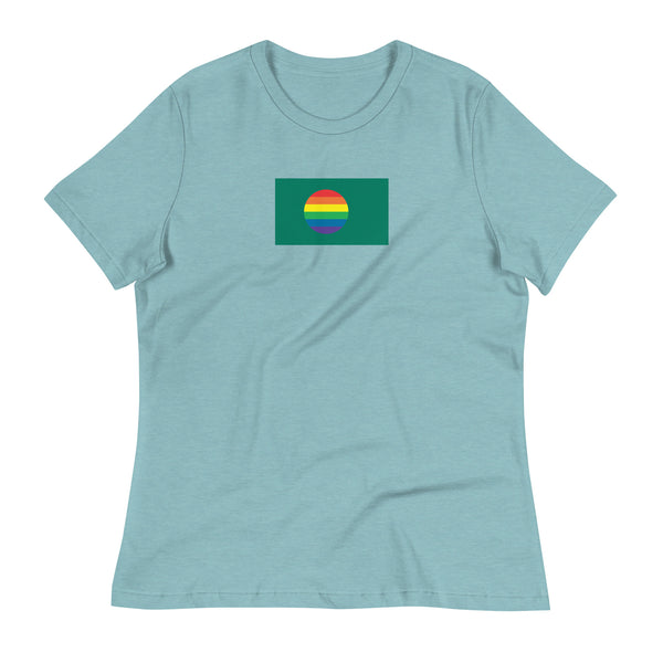 Bangladesh LGBT Pride Flag Women's Relaxed T-Shirt