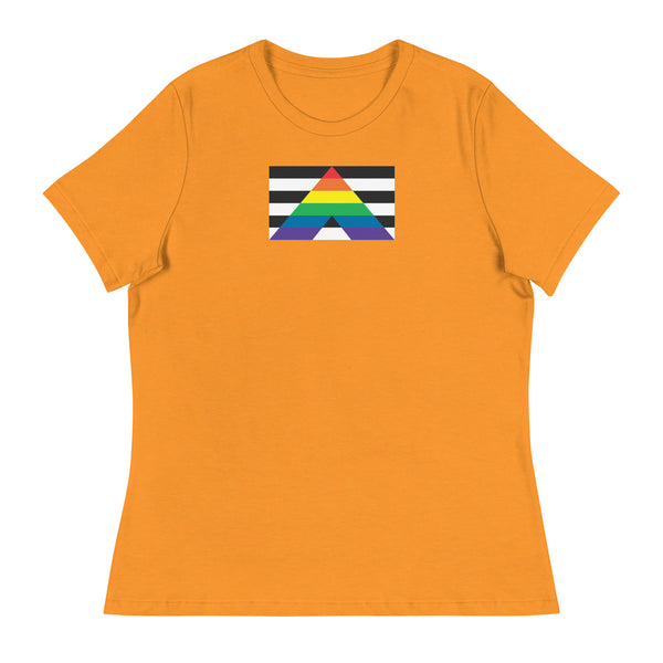 Straight Ally Flag Women's Relaxed fit T-Shirt