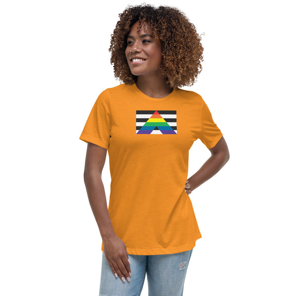 Straight Ally Flag Women's Relaxed fit T-Shirt