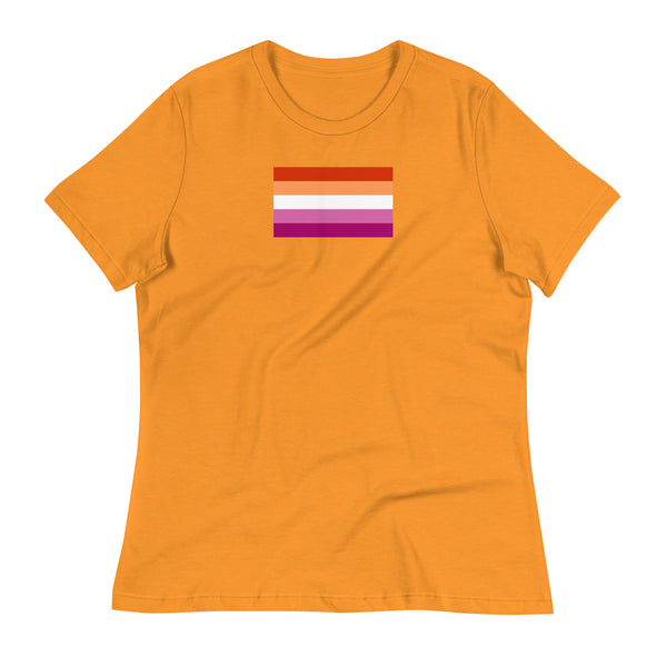 Sunset Lesbian Pride Flag (2019) Women's Relaxed Fit T-Shirt