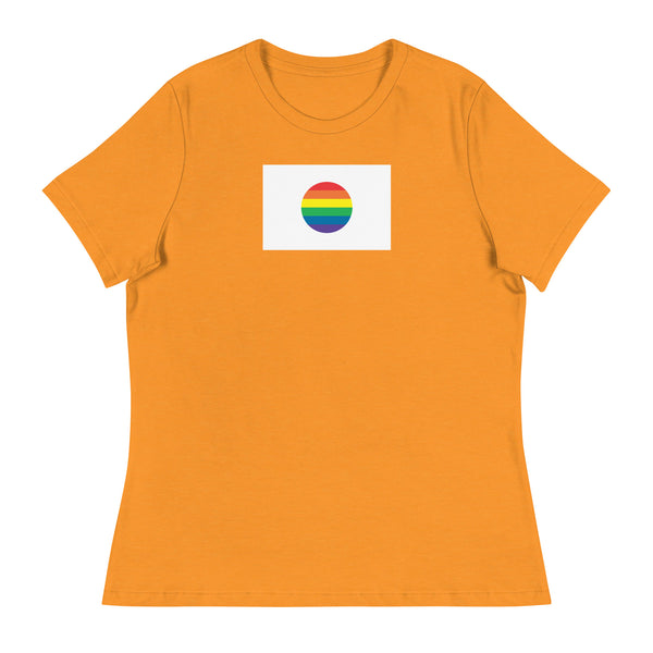 Japan LGBT Pride Flag Women's Relaxed T-Shirt