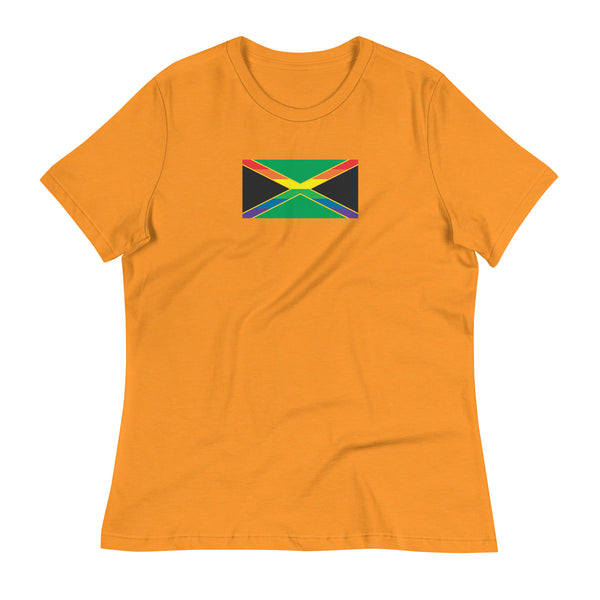 Jamaica LGBT Pride Flag Women's Relaxed T-Shirt