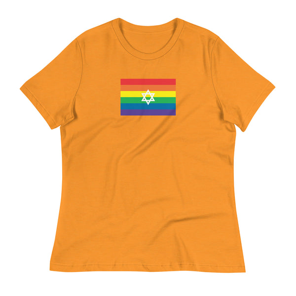 Israel LGBT Pride Flag Women's Relaxed T-Shirt