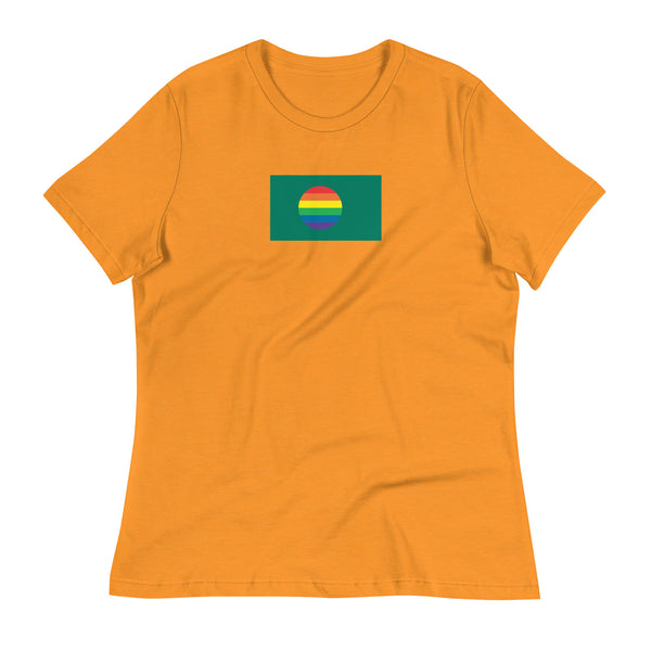 Bangladesh LGBT Pride Flag Women's Relaxed T-Shirt